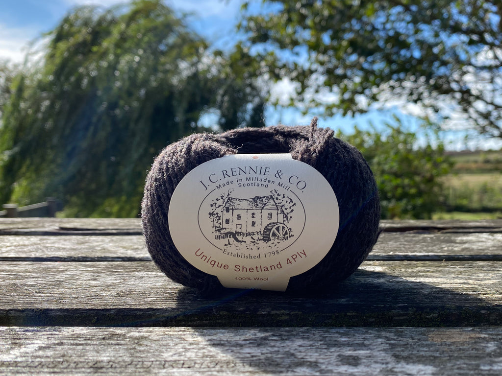 Unique Shetland 4ply -  Mole 379