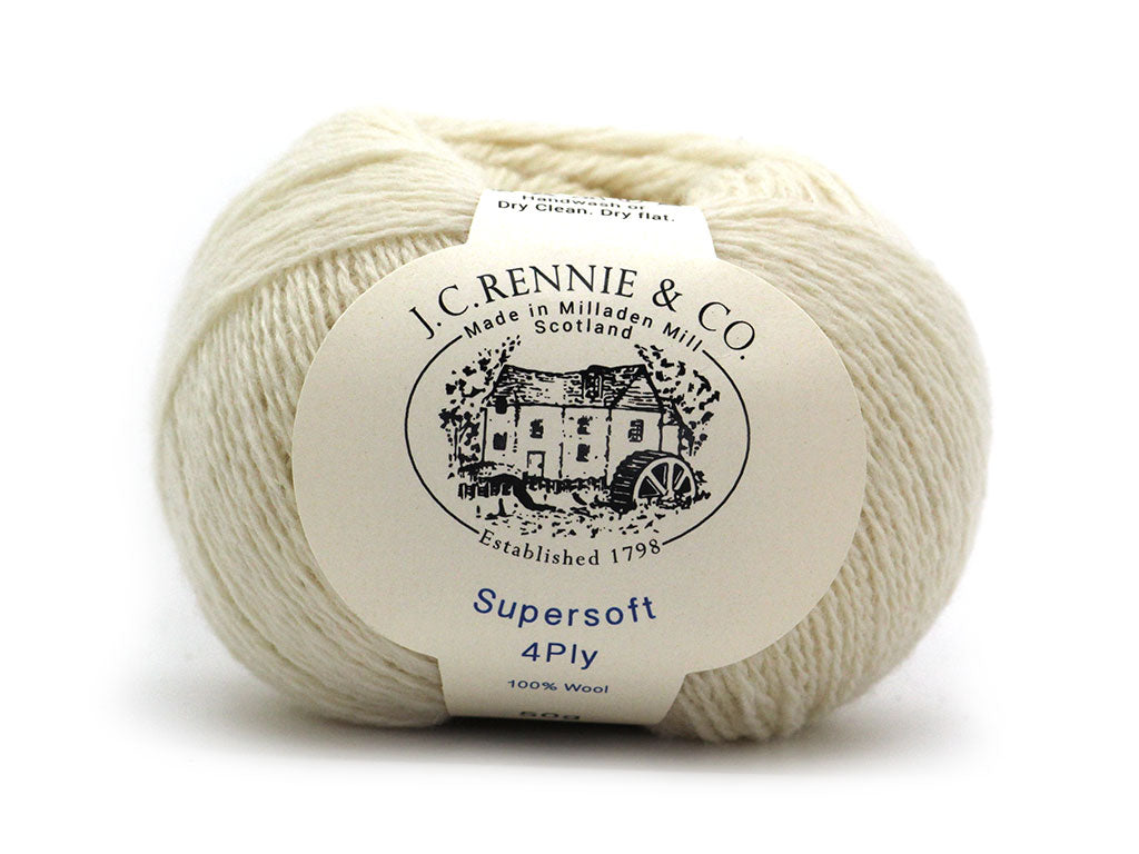 Supersoft 4ply - Ecru White 100