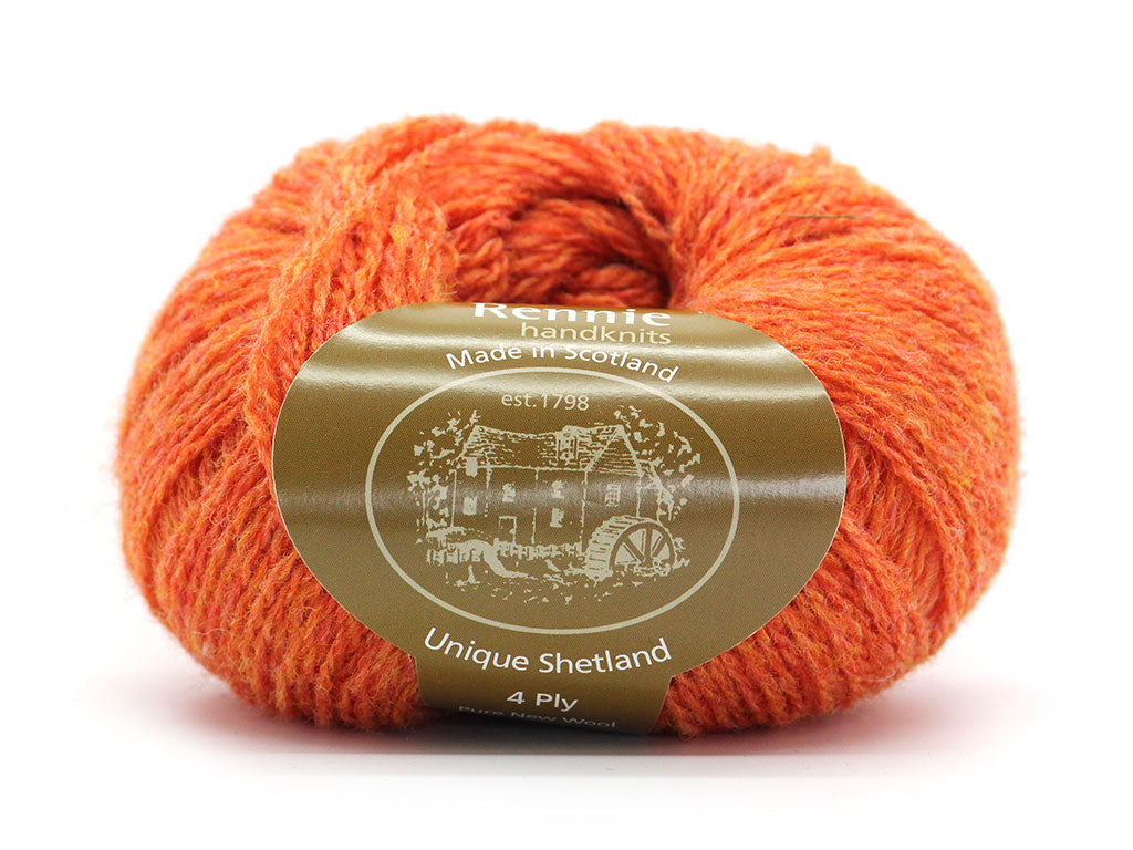 Unique Shetland 4ply - Jaffa 822