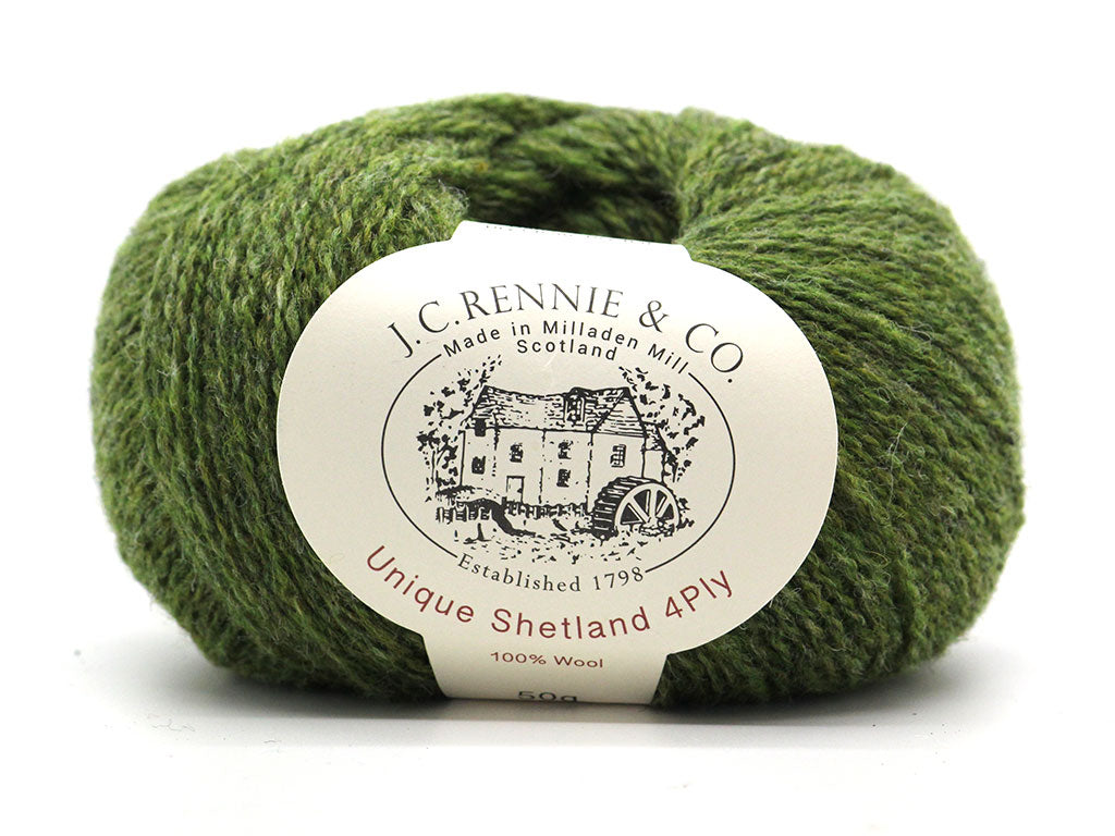 Unique Shetland 4ply -  Olive Grove 1057
