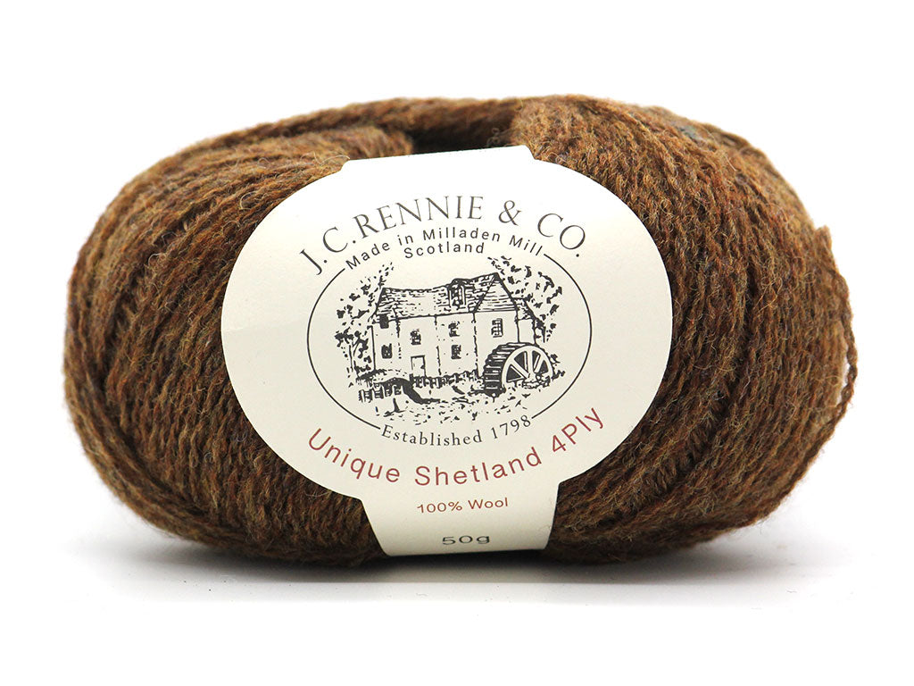 Unique Shetland 4ply -  Pecan 731
