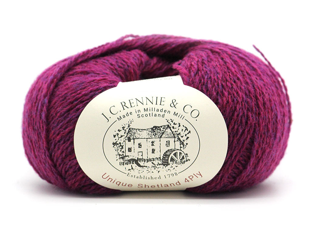 Unique Shetland 4ply -  Petunia 344